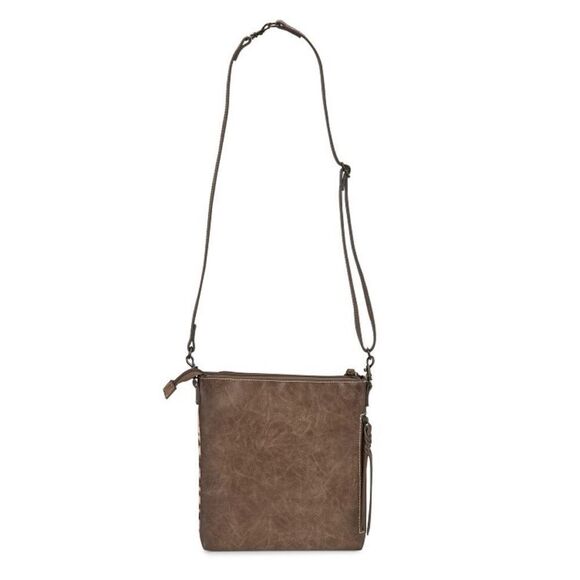 Tony Lama Boot Barn Cow Print Square Crossbody Bag - Picture 2 of 2